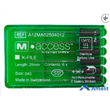 Інструмент ручний K-File M-Access №40 (Dentsply Maillefer), 6 шт./пак.